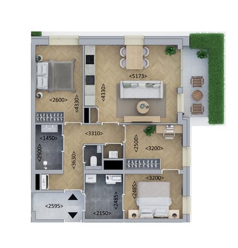 Kopappartement Luxe thumbnail