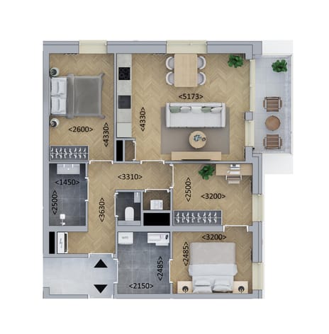 Kopappartement Luxe (Bouwnr. B1.3)