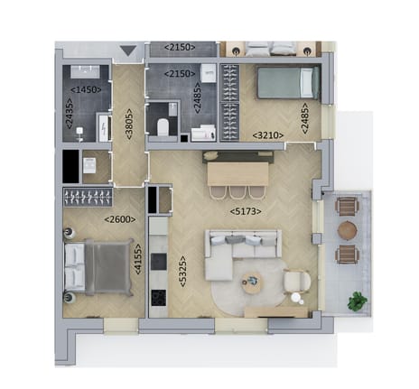 Kopappartement Standaard (Bouwnr. B3.4)