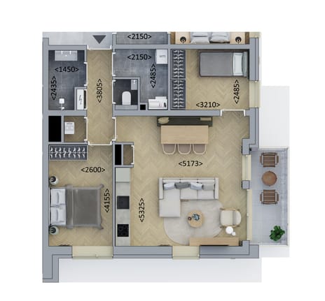 Kopappartement Standaard (Bouwnr. B2.4)