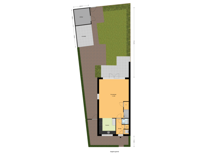 begane grond en tuin