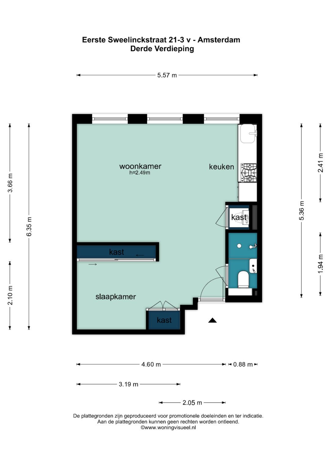 Foto 24 van Eerste Sweelinckstraat 21-3V