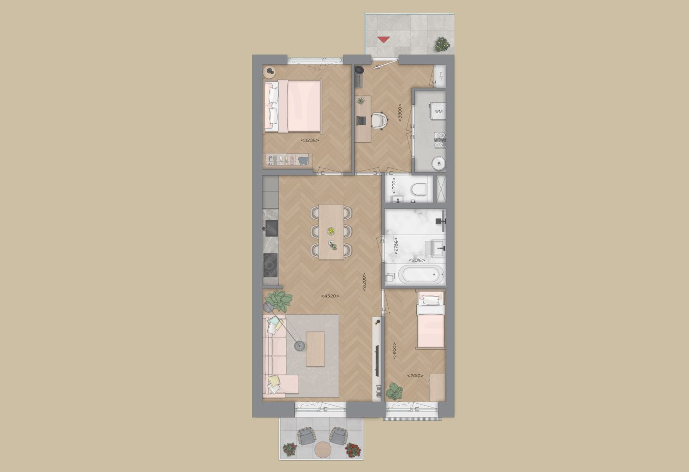 Foto 4 van Appartement type D (Bouwnr. 15)