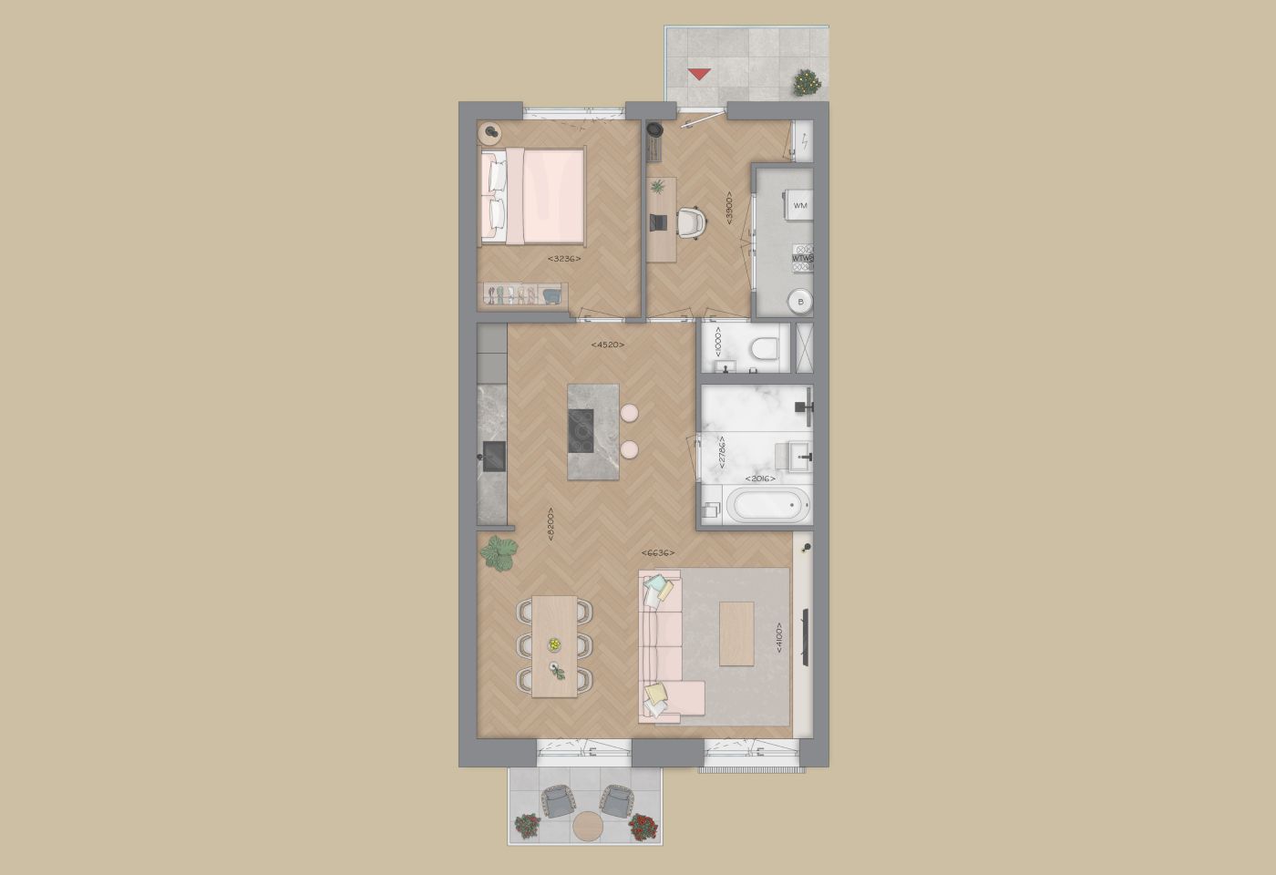 Foto 5 van Appartement type D (Bouwnr. 15)
