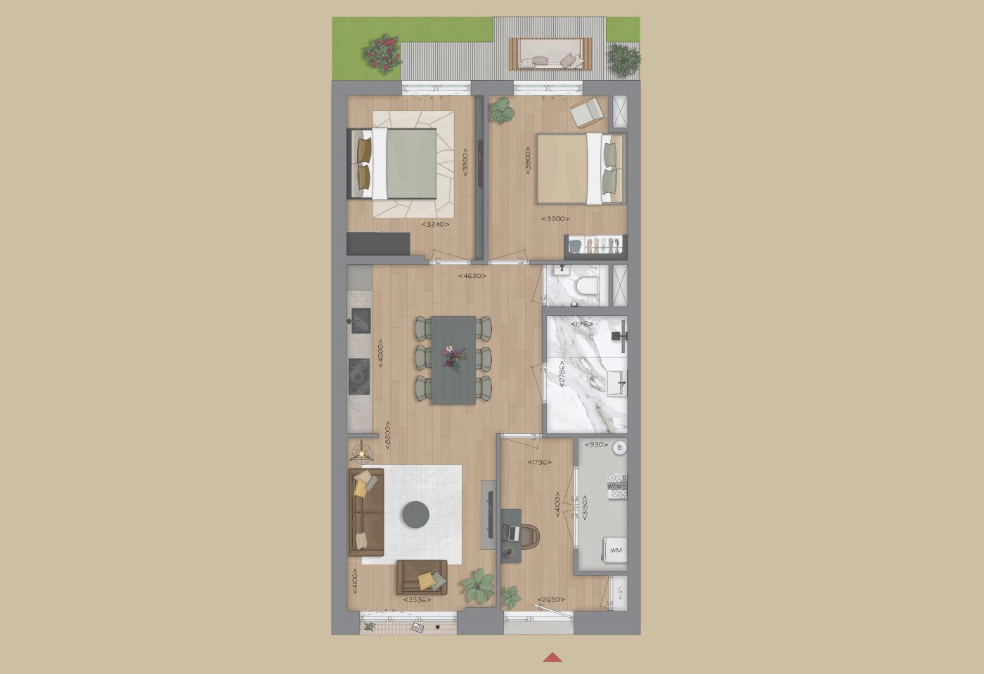 Foto 3 van Appartement type A (Bouwnr. 1)