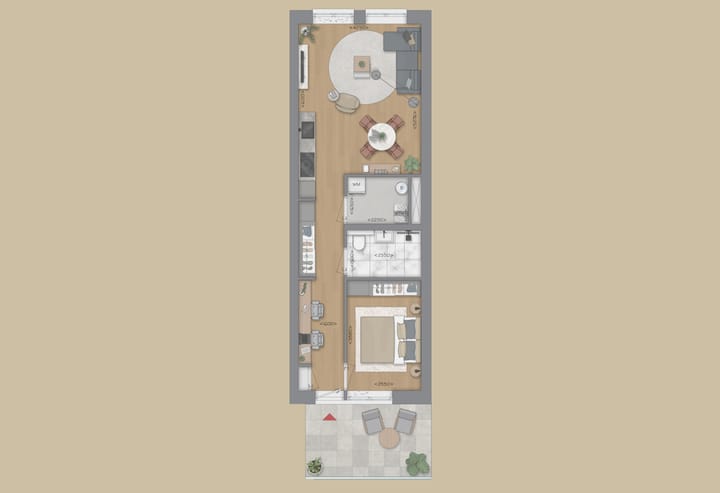 Foto 3 van Appartement type G (Bouwnr. 26)