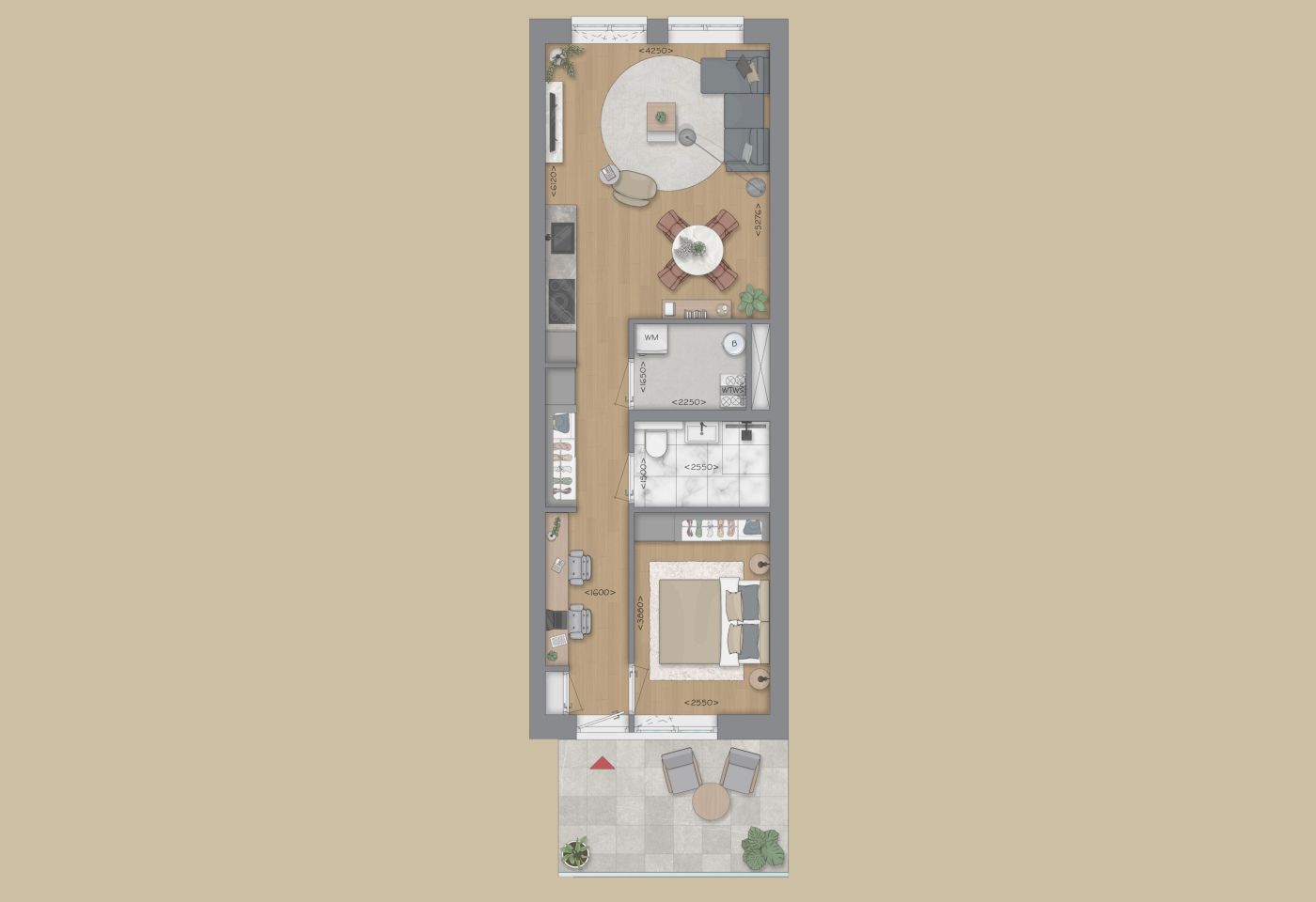 Foto 3 van Appartement type G (Bouwnr. 20)