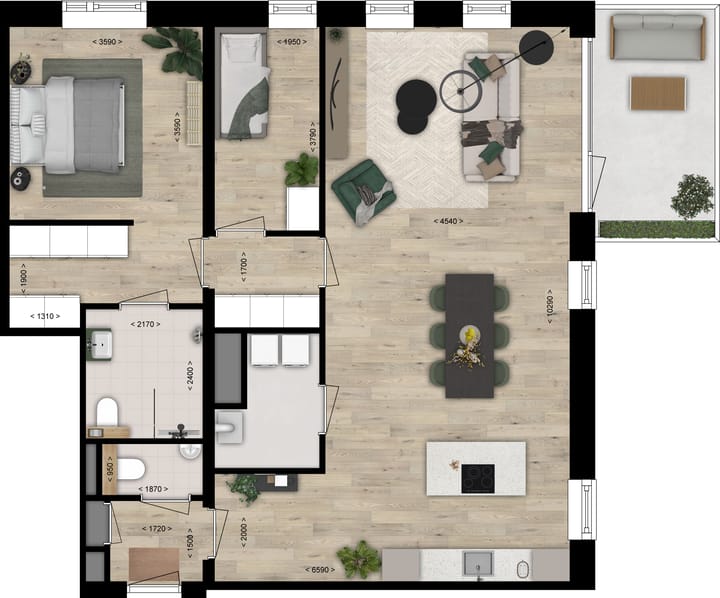 Foto 3 van Appartement type C (Bouwnr. 33)