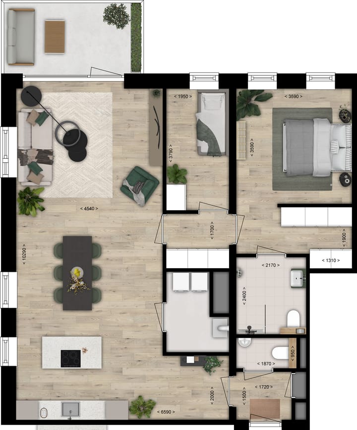 Foto 3 van Appartement type B (Bouwnr. 62)