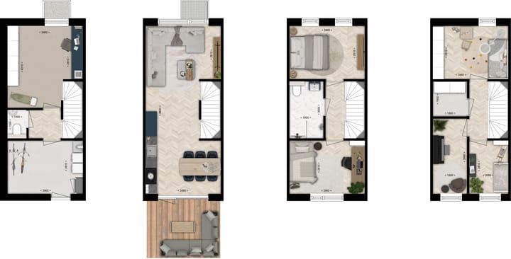 Foto 3 van Stadswoning type Q (Bouwnr. 6)