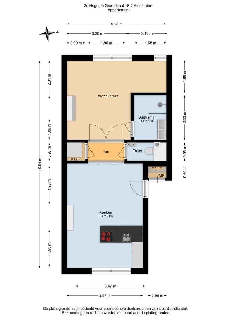 Foto 36 van Tweede Hugo de Grootstraat 18-2