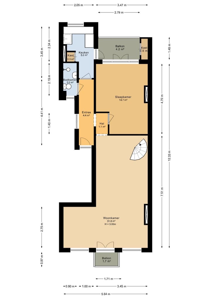 Foto 22 van Pretoriusstraat 26-3