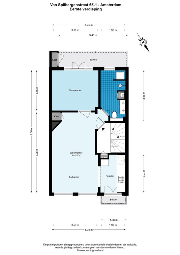 Foto 26 van Van Spilbergenstraat 65-1