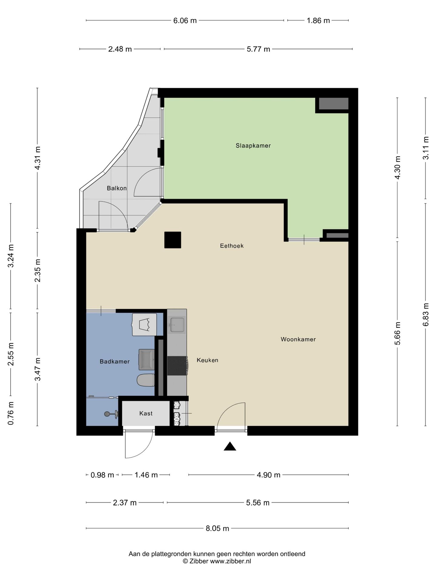 Foto 25 van Burgemeester Elsenlaan 323-F306