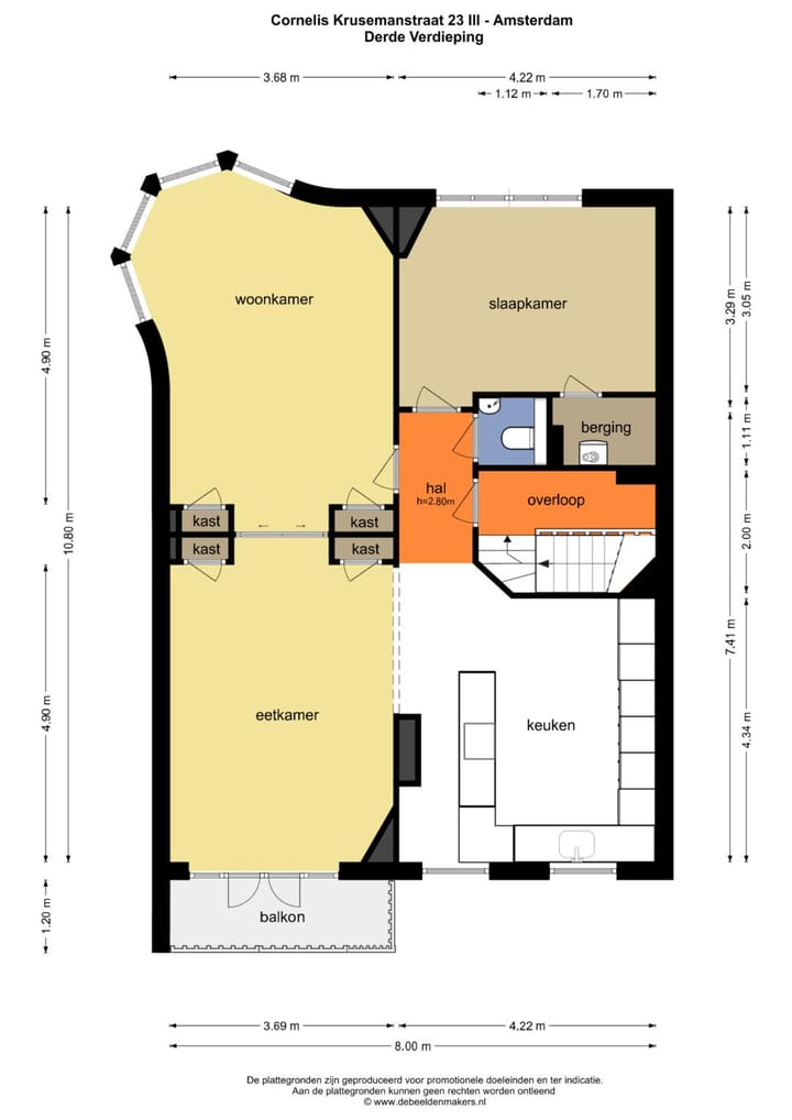 Foto 39 van Cornelis Krusemanstraat 23-3