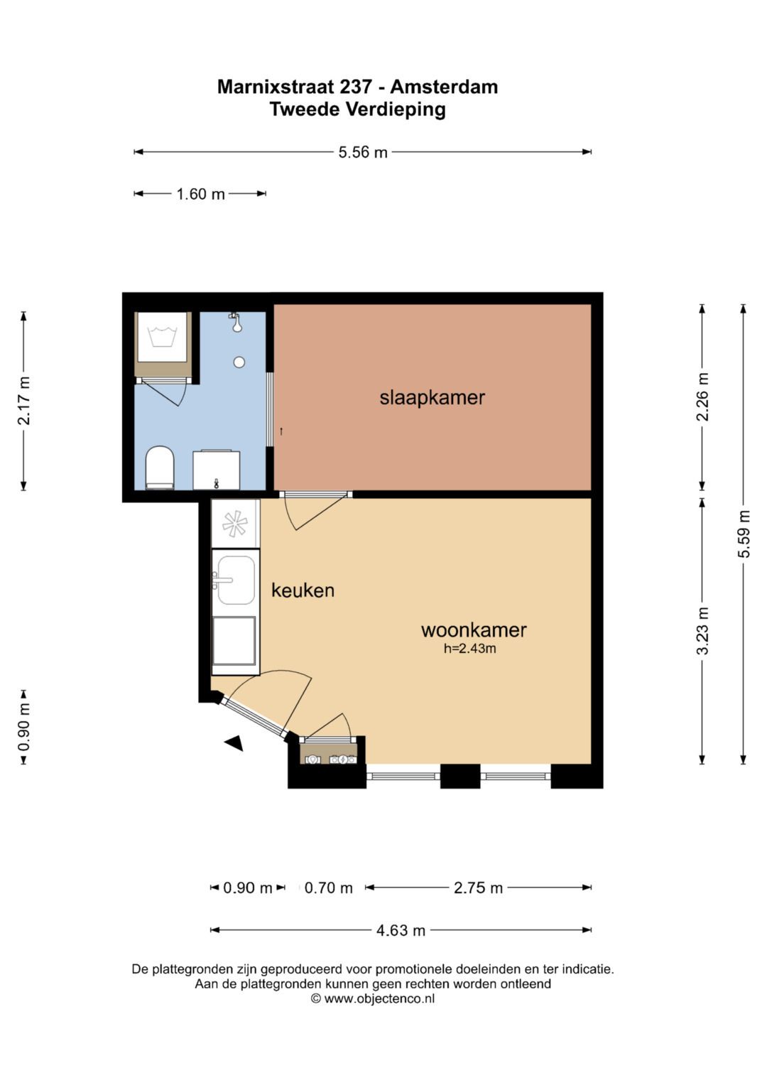 Foto 16 van Marnixstraat 237-F