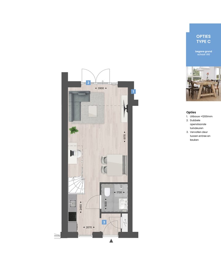 Foto 9 van Rijwoningen (Bouwnr. 018)