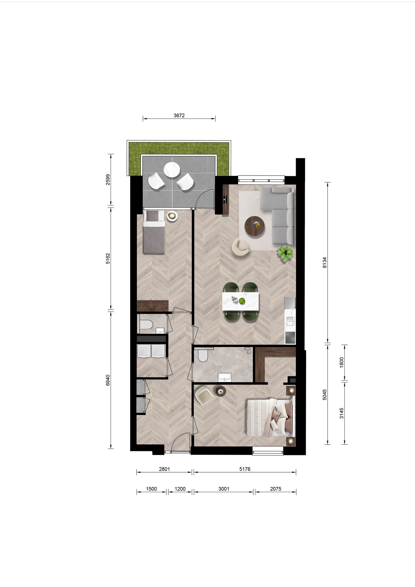 Foto 4 van 3-kamer appartement (Bouwnr. 81)