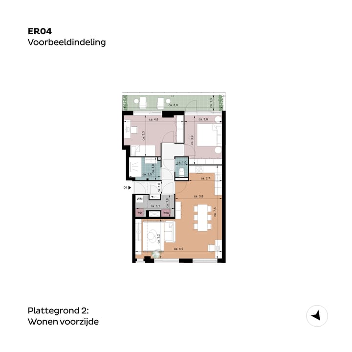 Foto 4 van Erasmusblok Type D (Bouwnr. ER04)