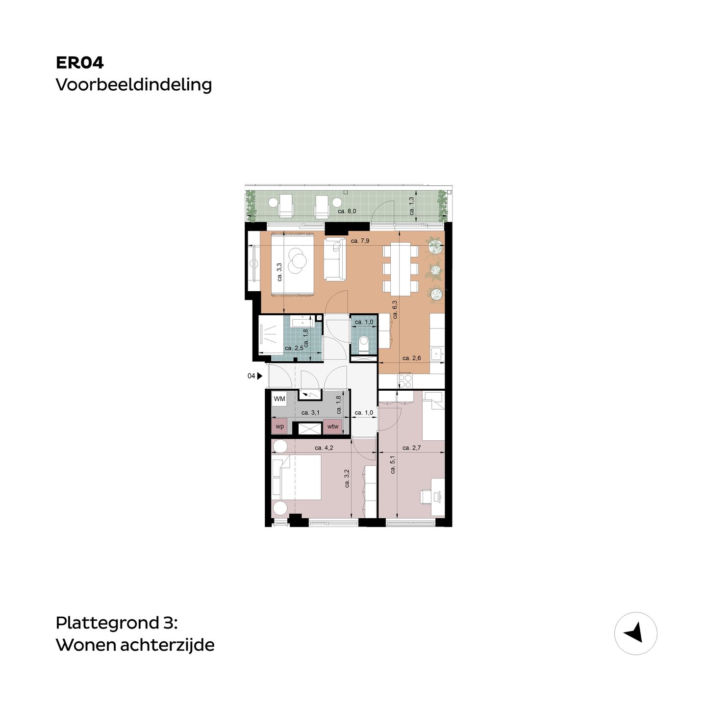 Foto 5 van Erasmusblok Type D (Bouwnr. ER04)