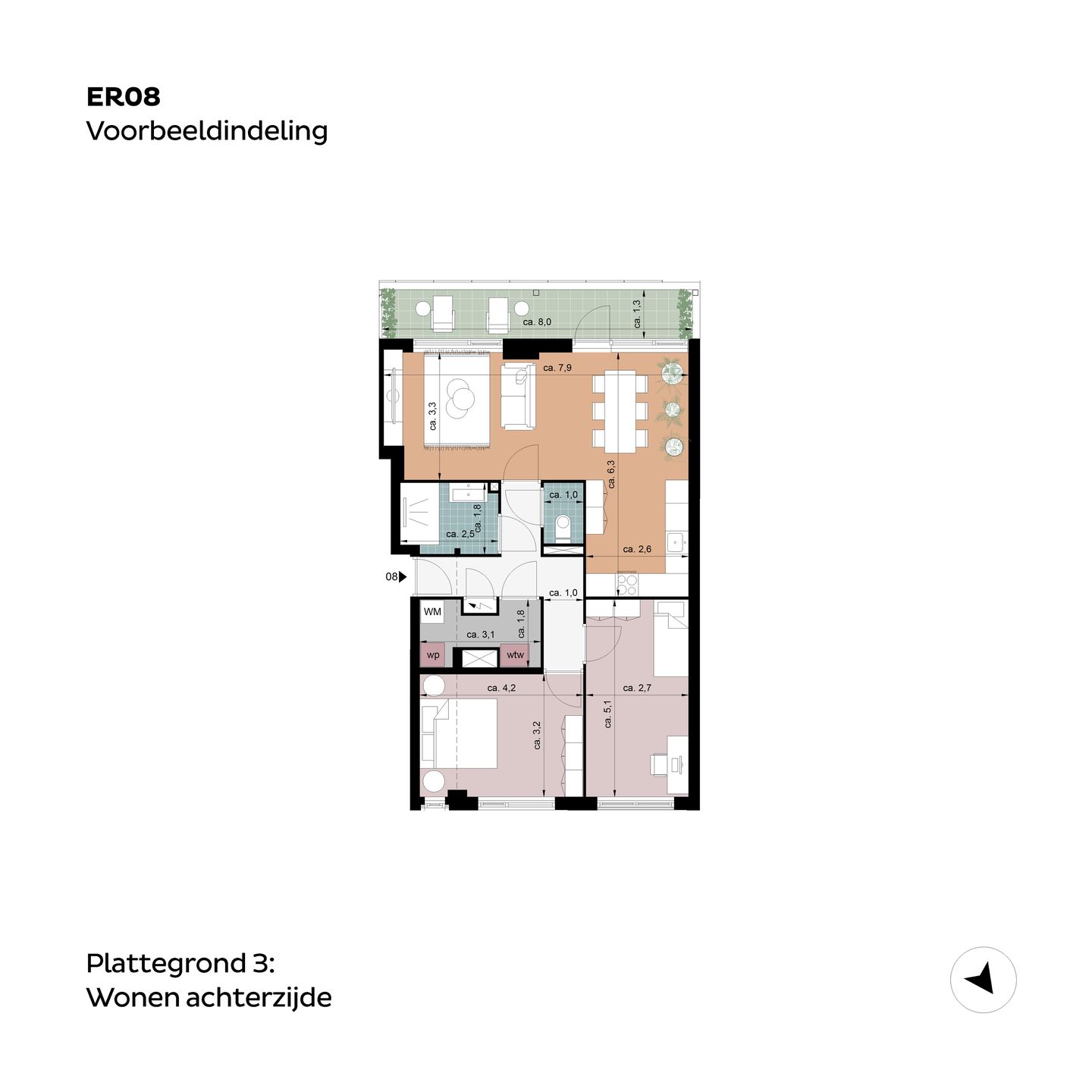 Foto 10 van Erasmusblok Type D (Bouwnr. ER08)