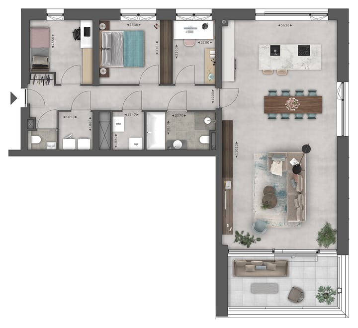 Foto 12 van Plas - Bouwnummer 015 (Bouwnr. 015)