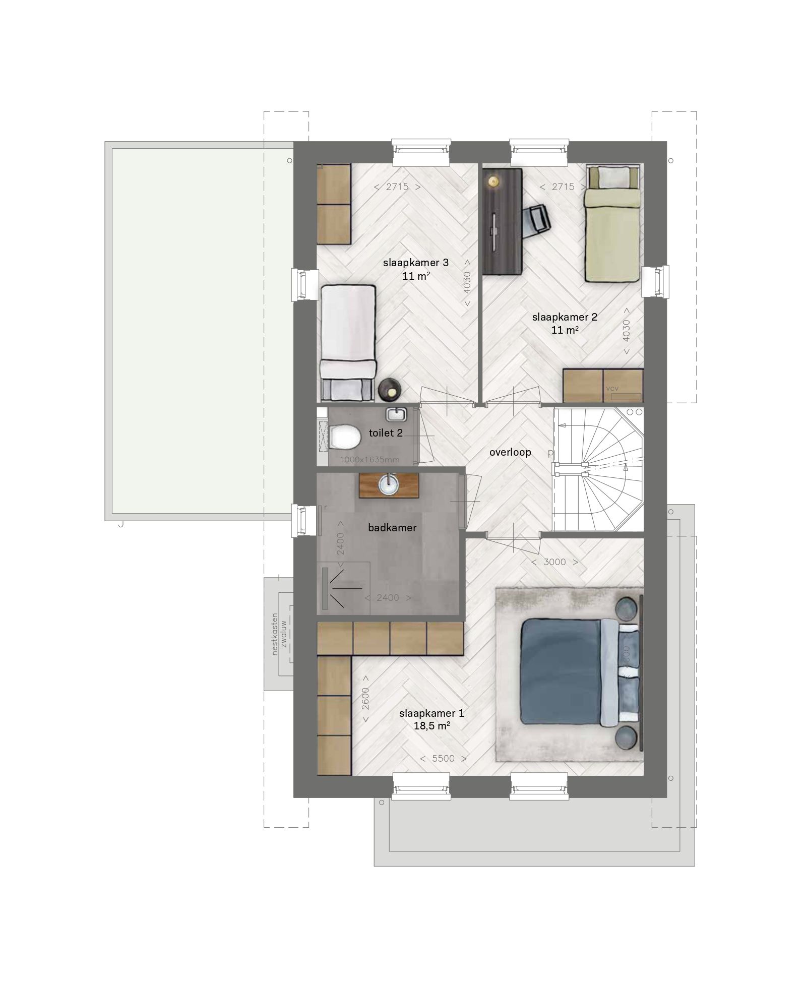 Foto 3 van KV1s-vrijstaand (Bouwnr. 300)