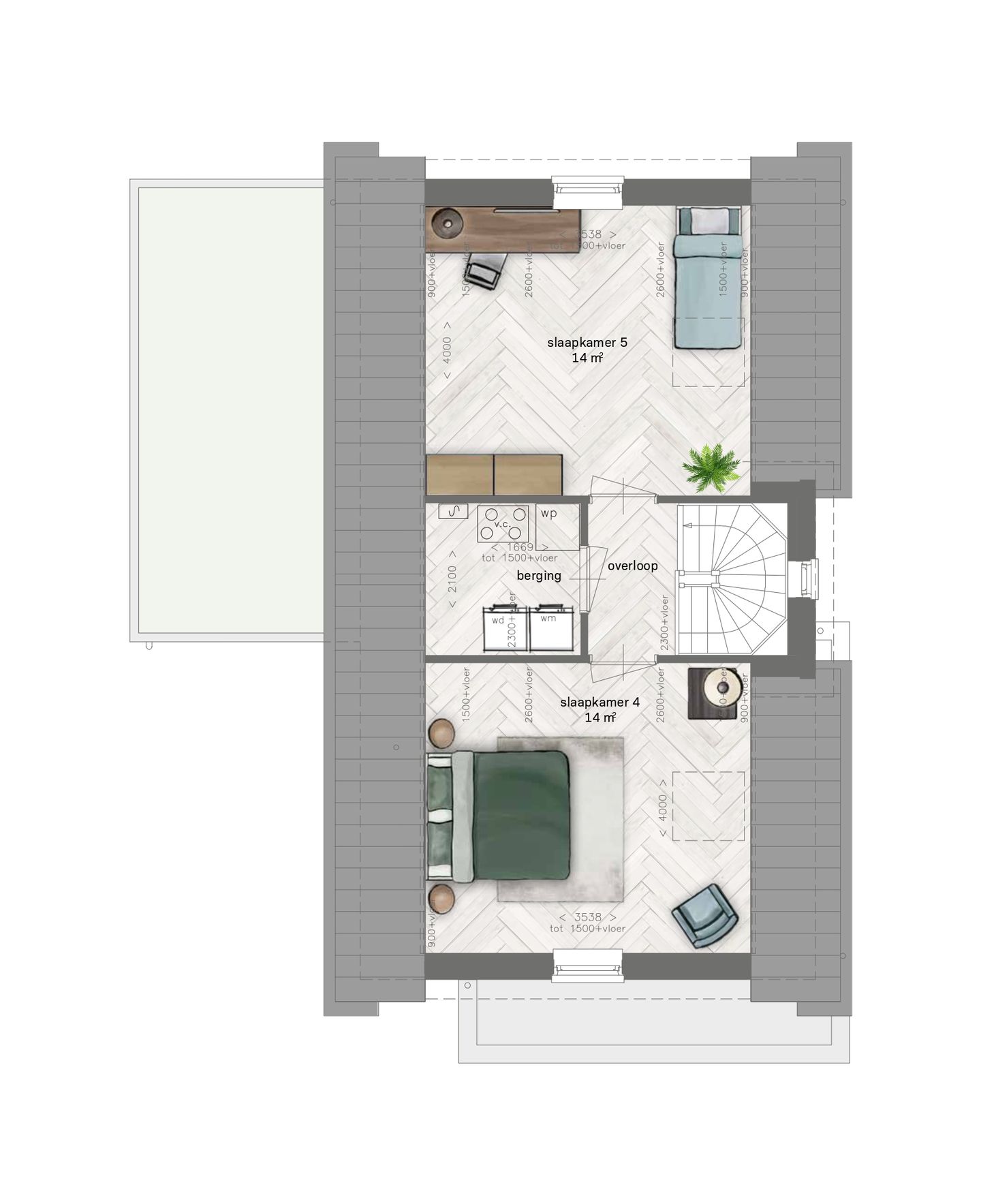 Foto 4 van KV1s-vrijstaand (Bouwnr. 300)