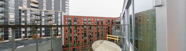 Balkon achterzijde zevende verdieping