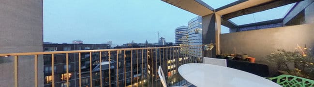 Terras voorzijde zevende verdieping