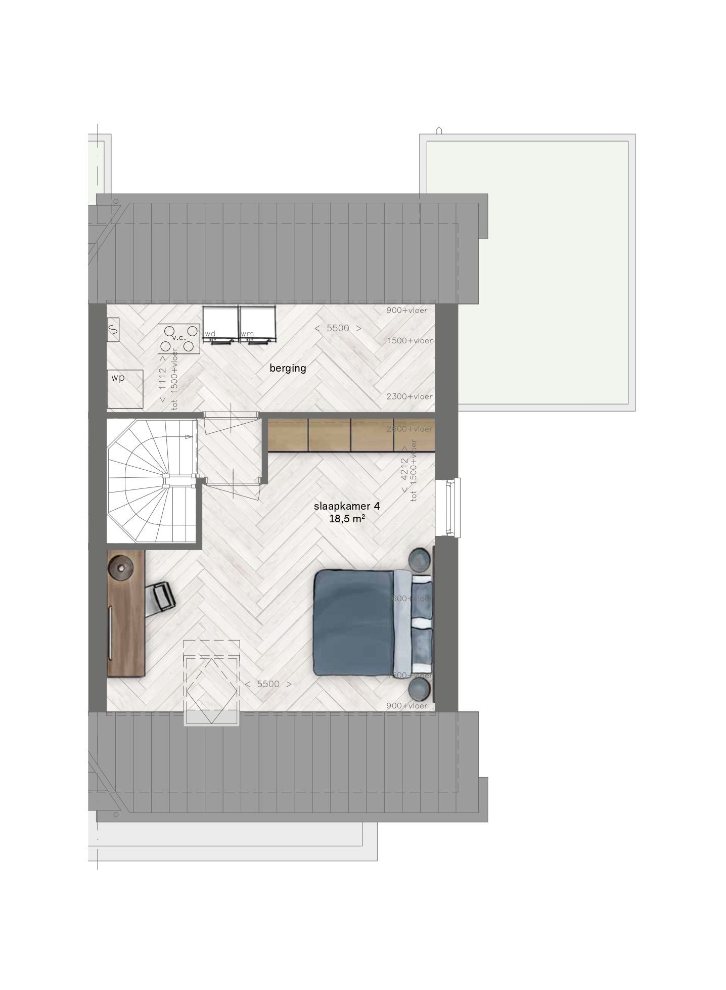 Foto 4 van KV4(s)-2^1 | langskap (Bouwnr. 298)