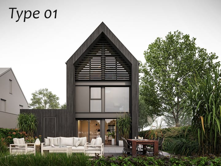 Photo 7 of 4 vrijstaande woningen - woonwijk Kortenoord