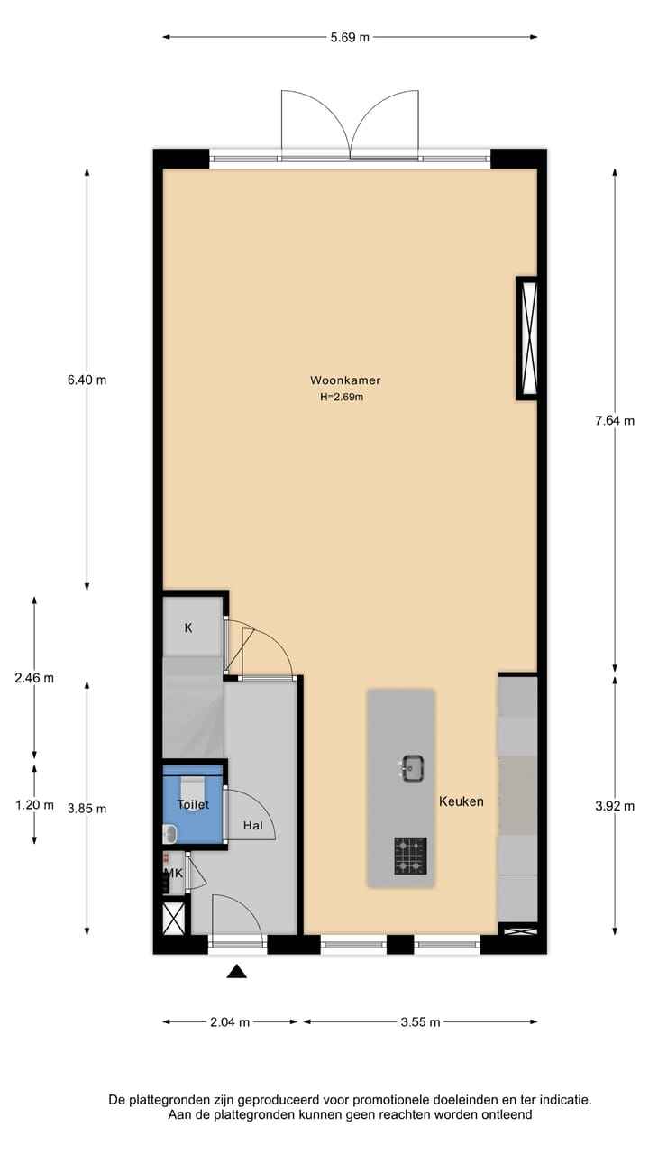 Tussenwoning te koop: Voorbuurt 8, Purmerend