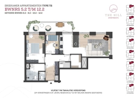 Image of T2 Apartment with shared street entrance