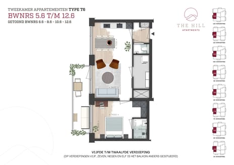 Image of T6 Apartment with shared street entrance