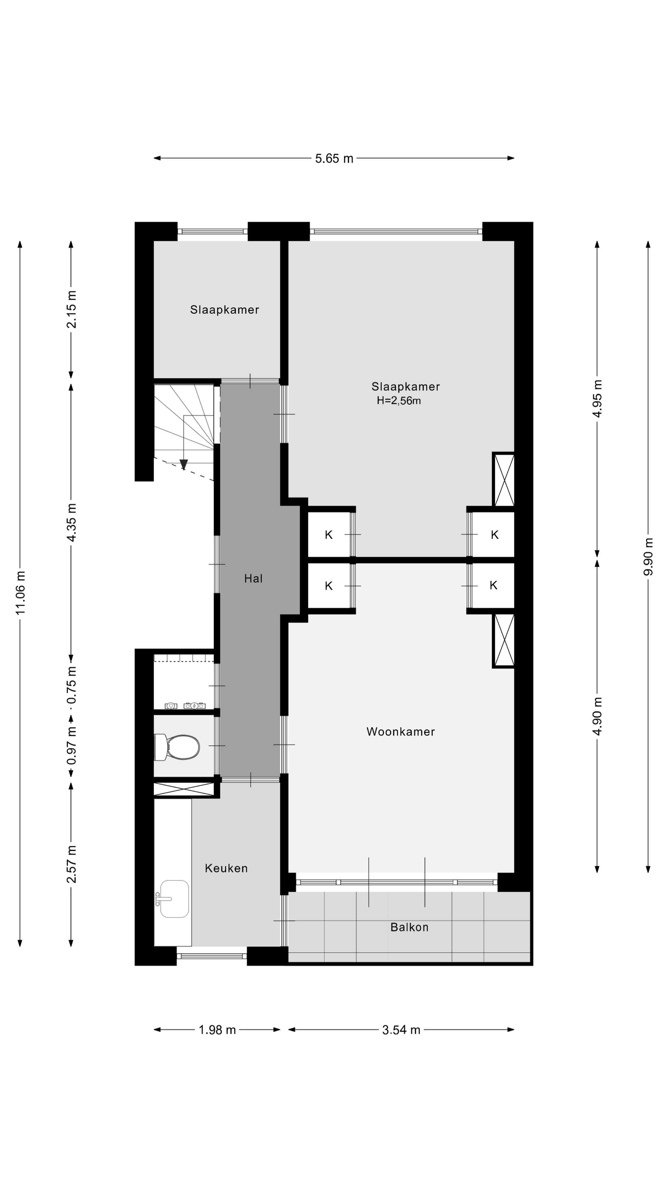 Foto 33 van Libellenstraat 46-B01