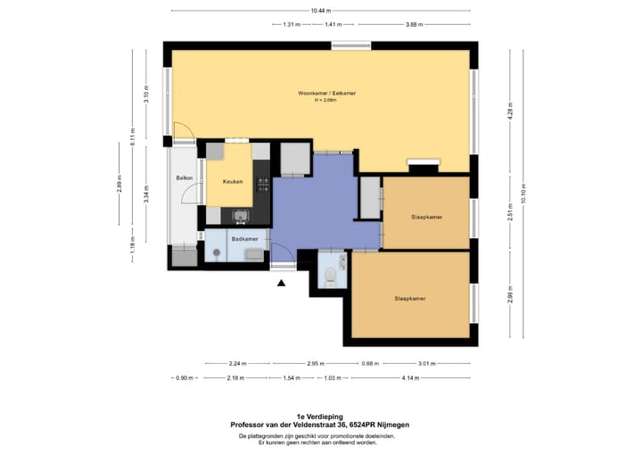 Foto 2 van Professor van der Veldenstraat 36
