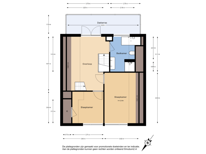 1e Verdieping (Voorzijde)