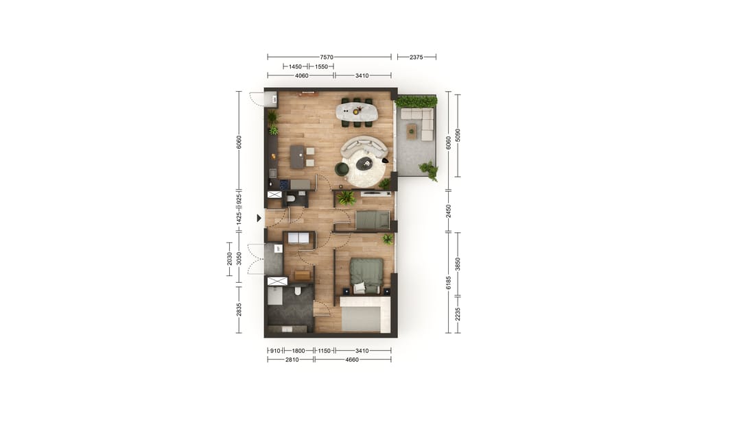 Foto 2 van Appartement tweede verdieping (Bouwnr. B23)