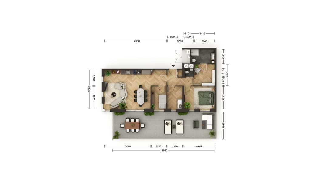 Foto 2 van Appartement vierde verdieping (Bouwnr. B36)