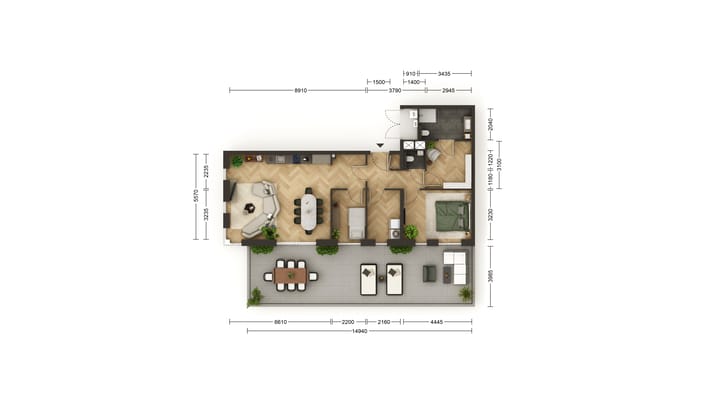 Foto 2 van Appartement vierde verdieping (Bouwnr. B36)