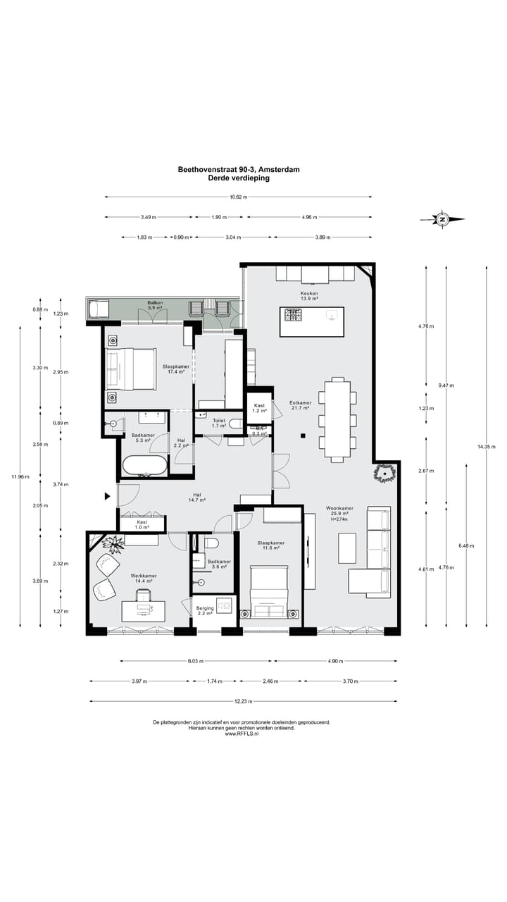 Foto 21 van Beethovenstraat 90-3