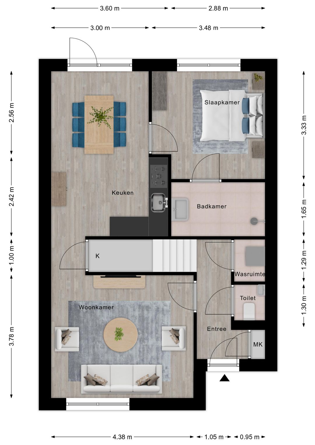 Foto 2 van Levensloopbestendige tweekapper (Bouwnr. 1)