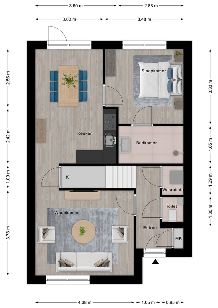 Foto 2 van Levensloopbestendige tweekapper (Bouwnr. 1)