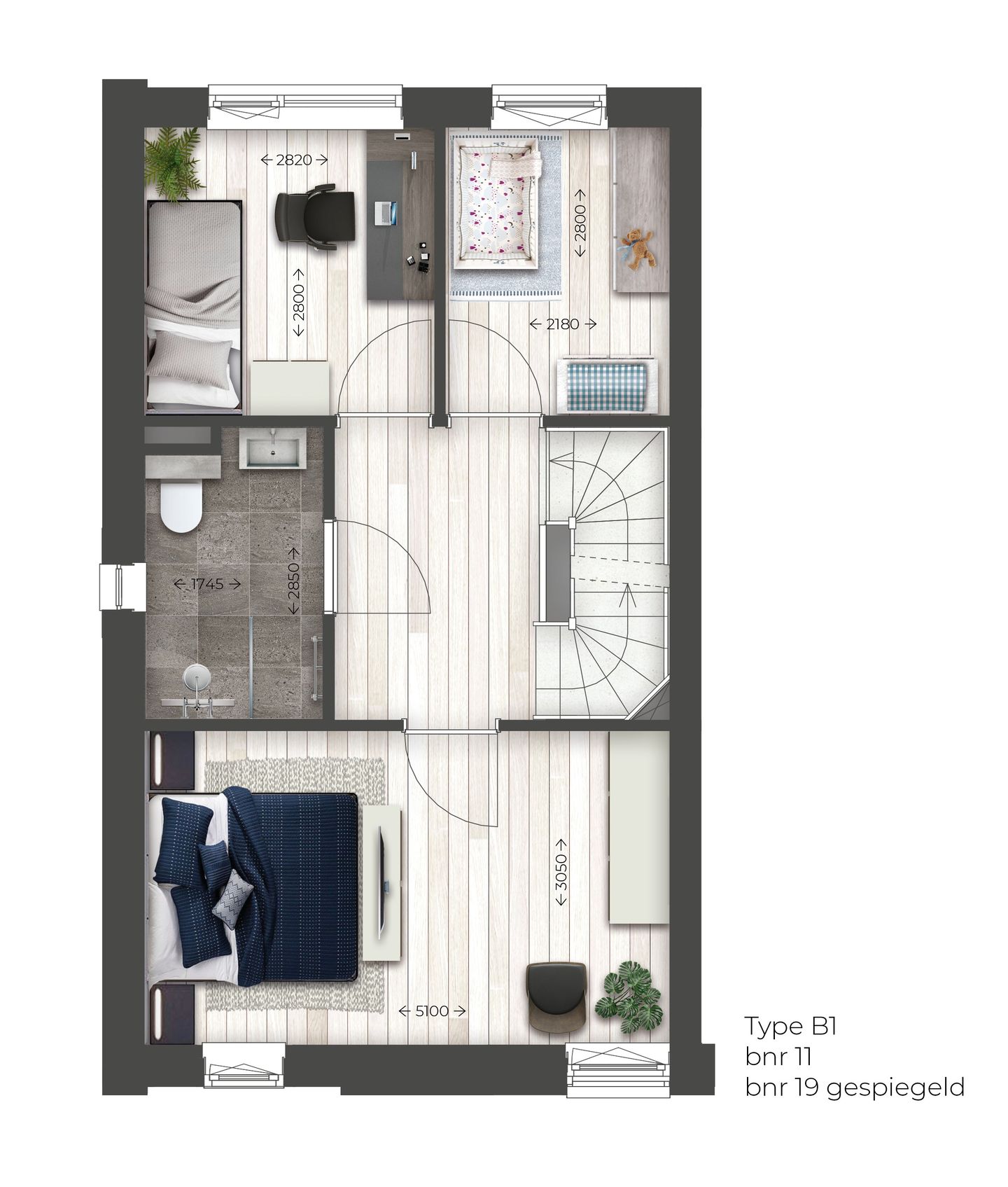 Foto 4 van Roodhekkenpas-West l hoekwoning | B1 (Bouwnr. 19)