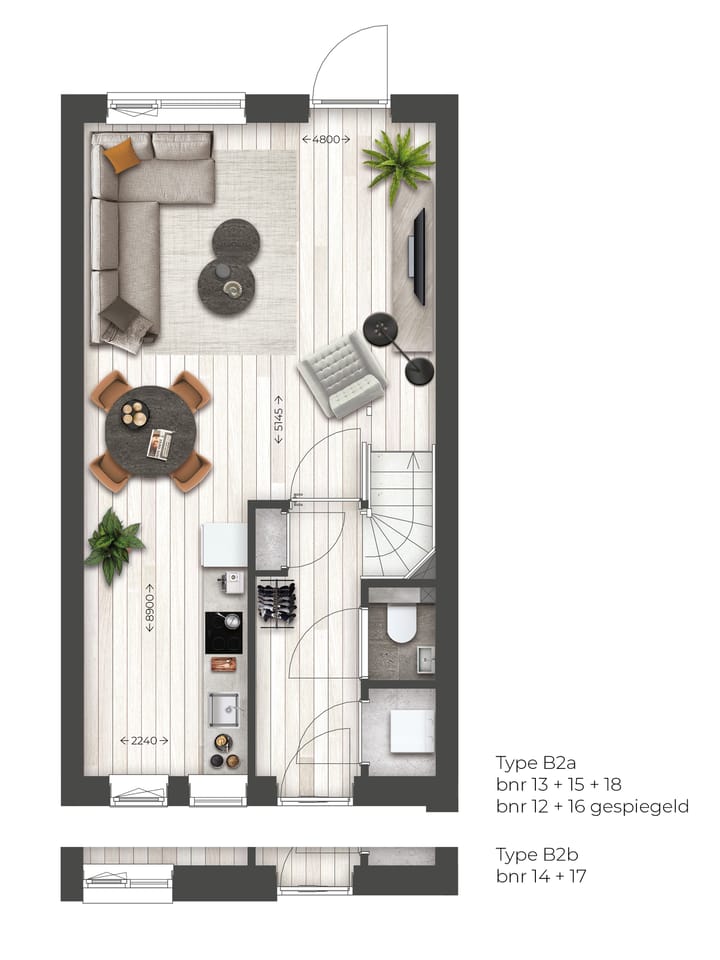Foto 3 van Roodhekkenpas-West l tussenwoning | B2 (Bouwnr. 14)