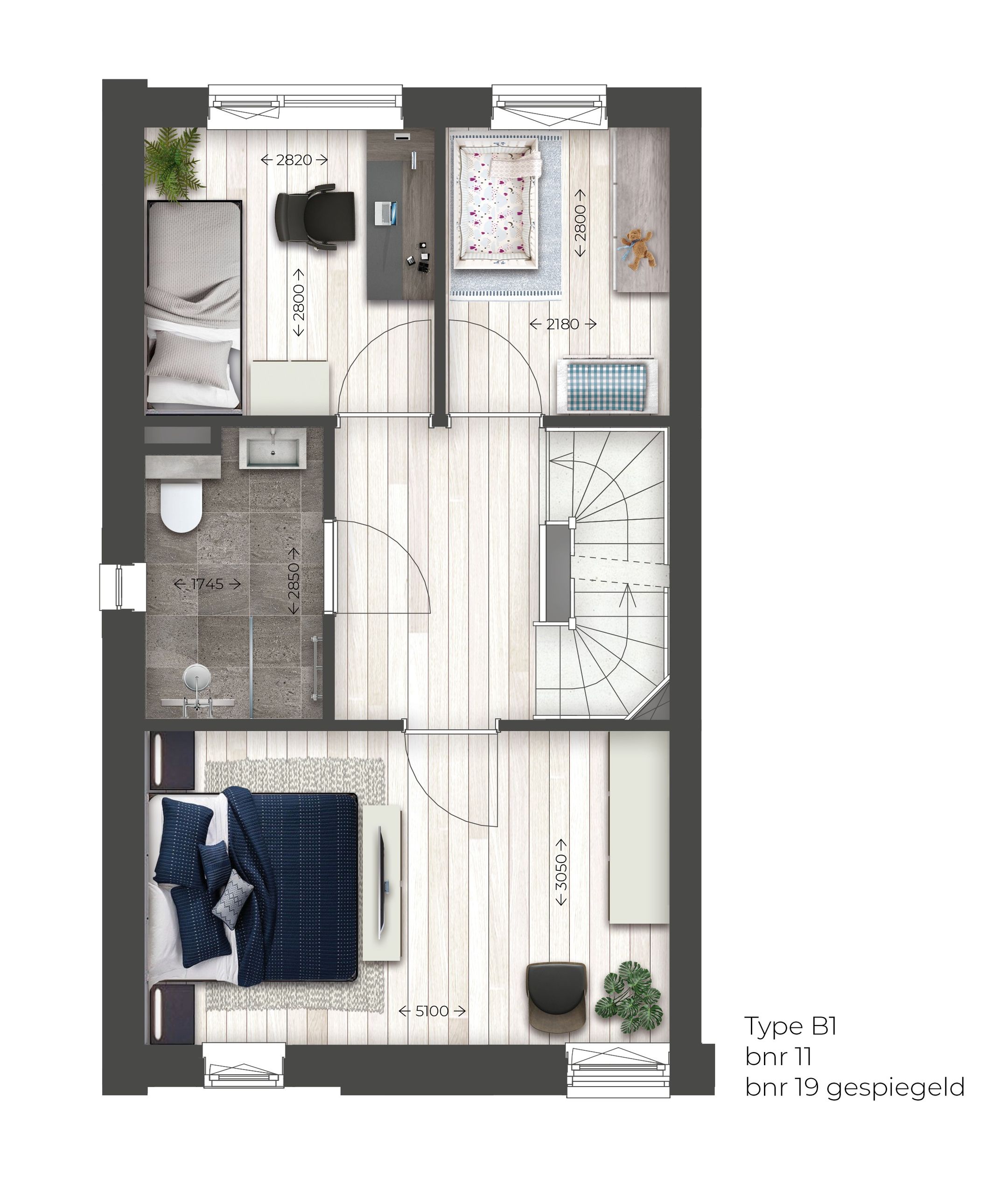 Foto 6 van Roodhekkenpas-West l hoekwoning | B1 (Bouwnr. 11)