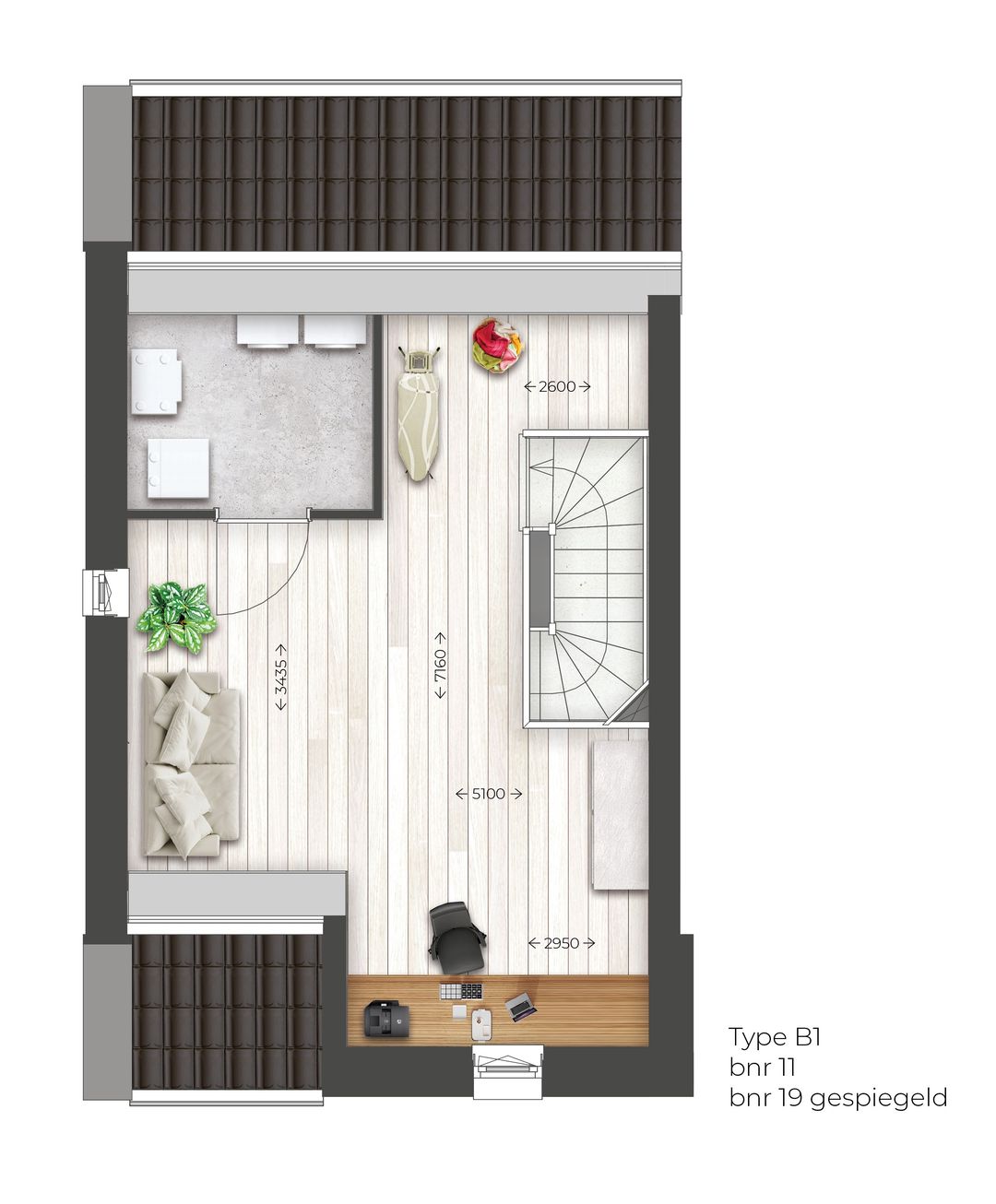 Foto 7 van Roodhekkenpas-West l hoekwoning | B1 (Bouwnr. 11)