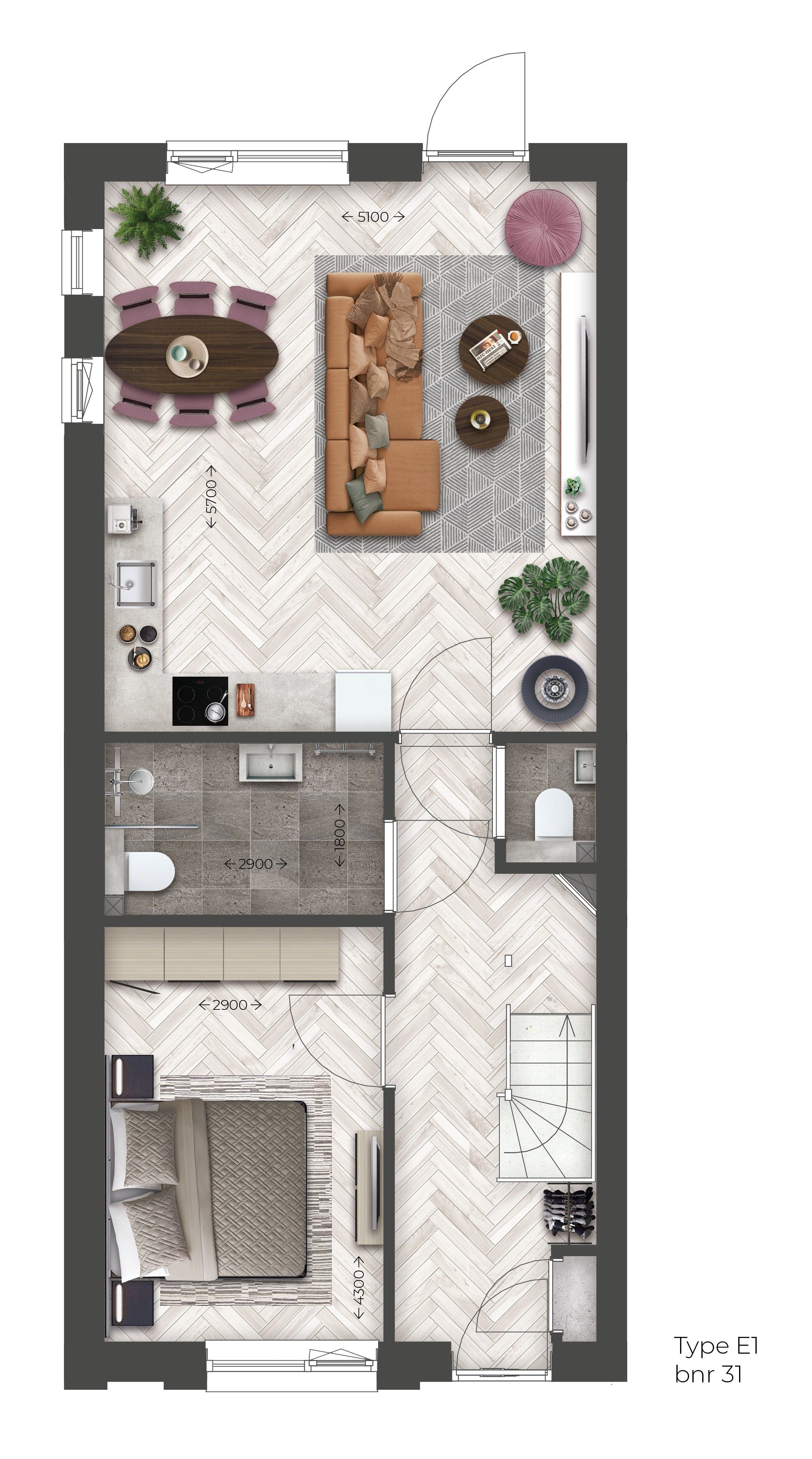 Foto 3 van Roodhekkenpas-West l LLB hoekwoning l  E1 (Bouwnr. 31)