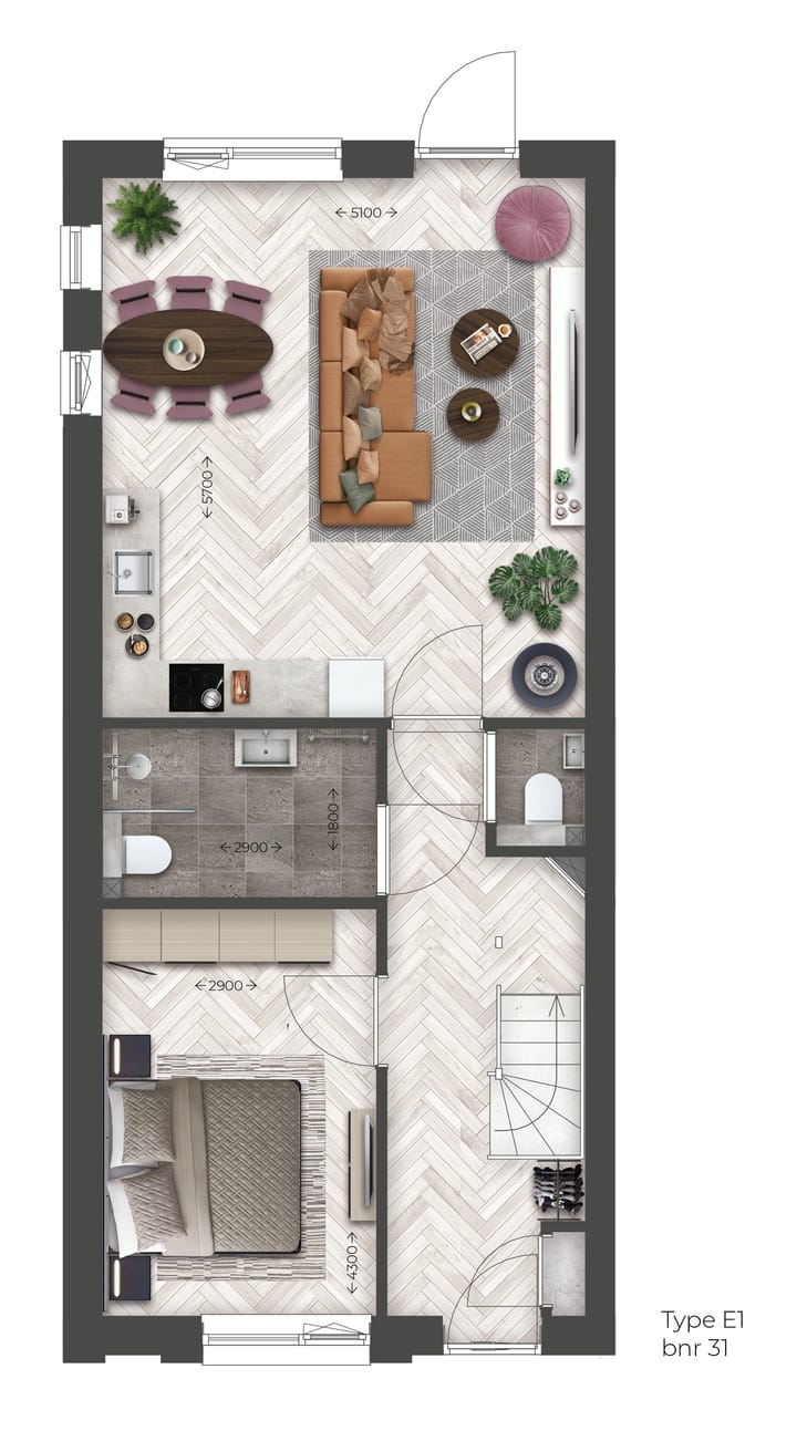 Foto 3 van Roodhekkenpas-West l LLB hoekwoning l  E1 (Bouwnr. 31)